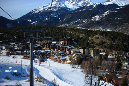 Ski à Aussois station de Maurienne, Savoie