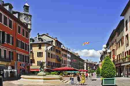 Chambéry, fontaine de la place Saint Léger